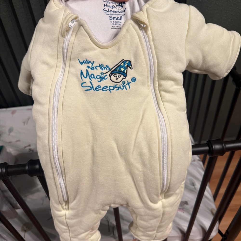 Baby Merlin Magic Sleepsuit Cream